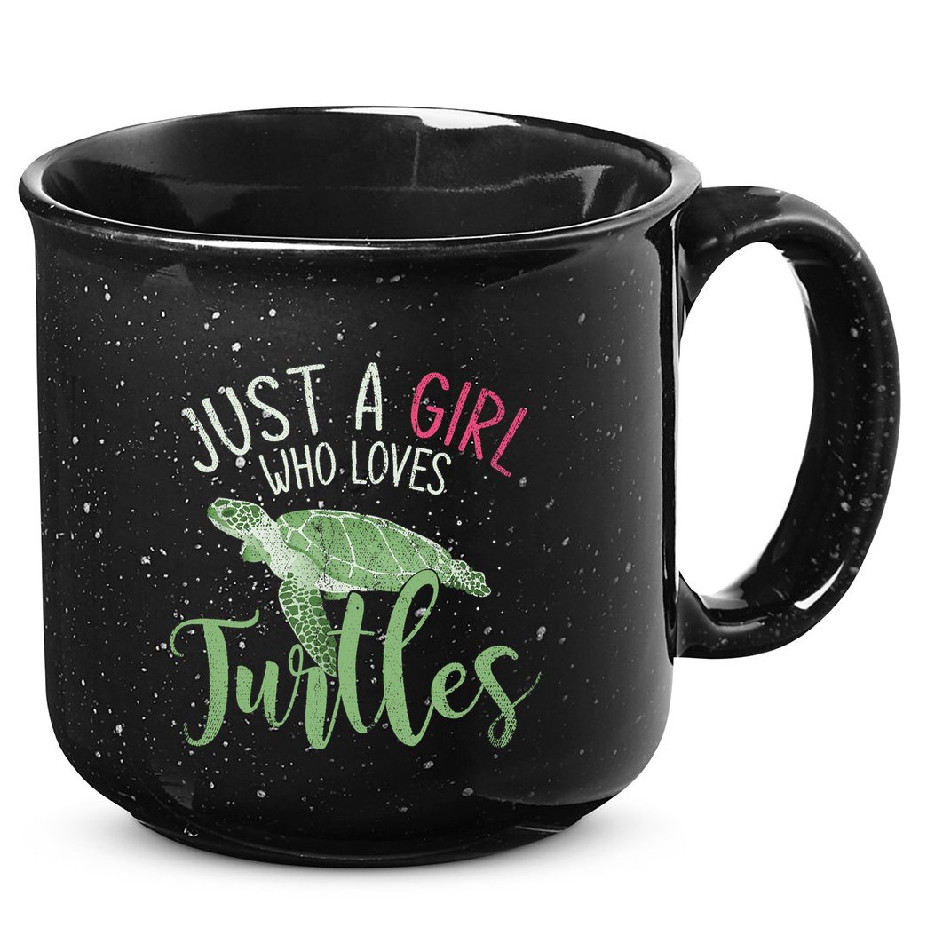 Sea Turtle Ocean Animal Wo Girl Gift Turtle 15oz Campfire Ceramic Mug