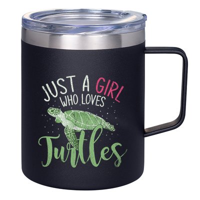 Sea Turtle Ocean Animal Wo Girl Gift Turtle 12oz Stainless Steel Coffee Mug
