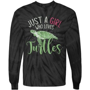 Sea Turtle Ocean Animal Wo Girl Gift Turtle Tie-Dye Long Sleeve Shirt