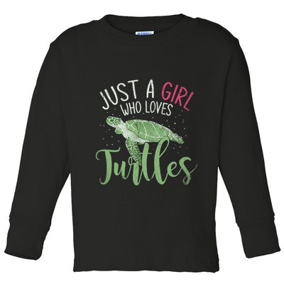 Sea Turtle Ocean Animal Wo Girl Gift Turtle Toddler Long Sleeve Shirt