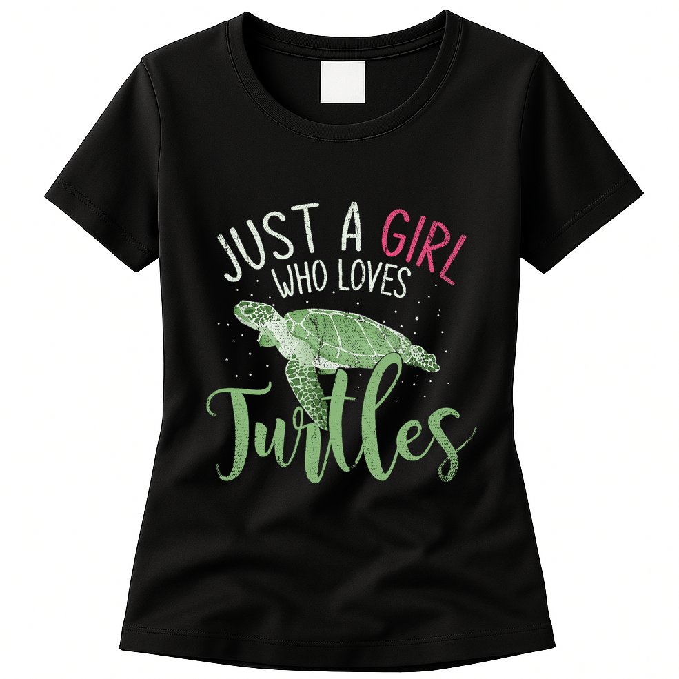 Sea Turtle Ocean Animal Wo Girl Gift Turtle Womens T-Shirt