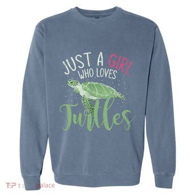 Sea Turtle Ocean Animal Wo Girl Gift Turtle Garment-Dyed Sweatshirt