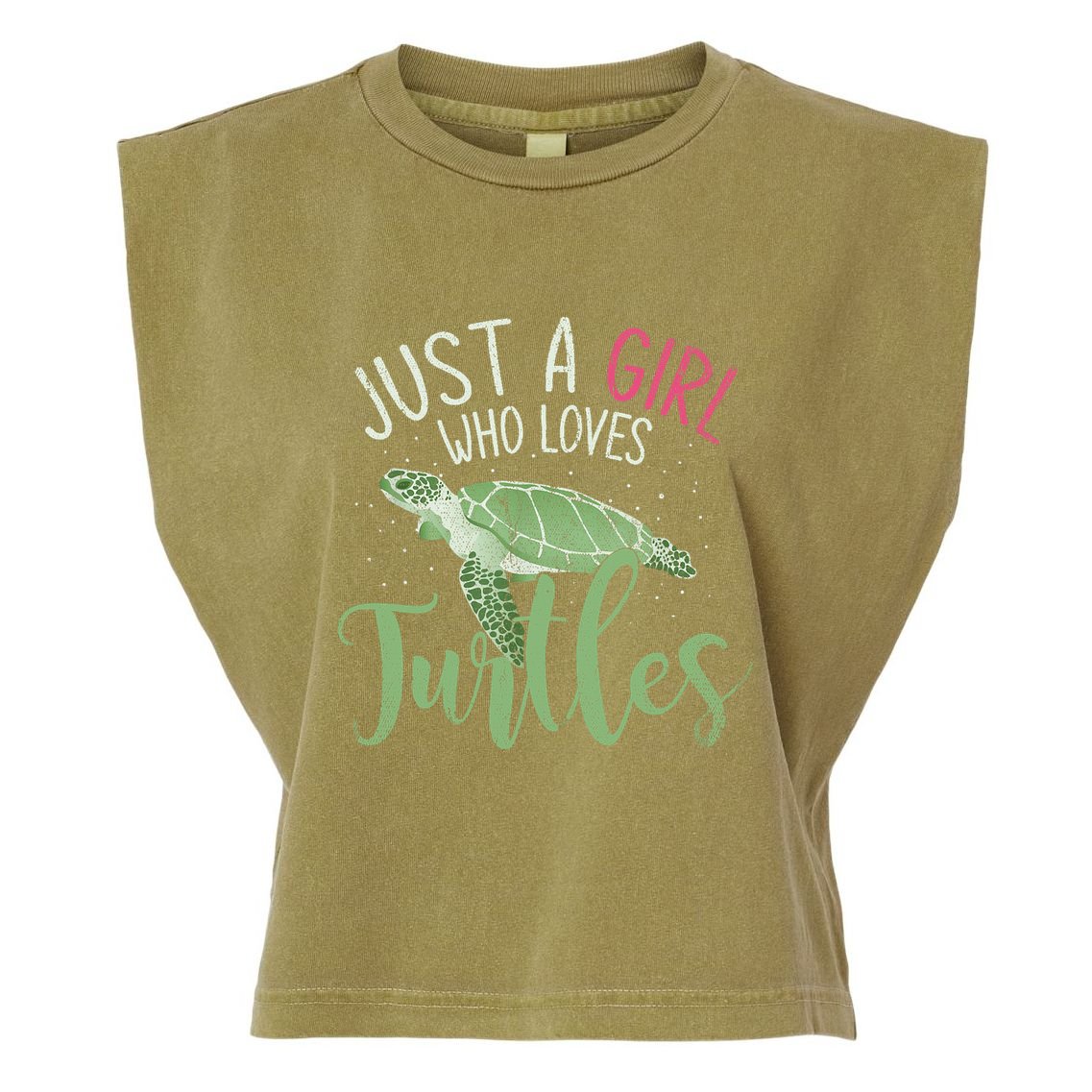 Sea Turtle Ocean Animal Wo Girl Gift Turtle Garment-Dyed Women's Muscle Tee
