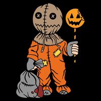 Sam Treat Or Trick Halloween Drawstring Bag