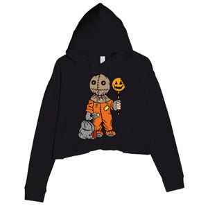 Sam Treat Or Trick Halloween Crop Fleece Hoodie