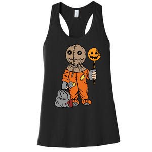 Sam Treat Or Trick Halloween Women's Racerback Tank