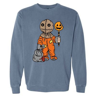 Sam Treat Or Trick Halloween Garment-Dyed Sweatshirt