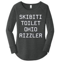 Skibiti Toilet Ohio Rizzler Funny Gen A Slang Women's Perfect Tri Tunic Long Sleeve Shirt