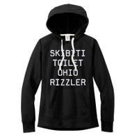 Skibiti Toilet Ohio Rizzler Funny Gen A Slang Women's Fleece Hoodie