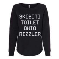 Skibiti Toilet Ohio Rizzler Funny Gen A Slang Womens California Wash Sweatshirt