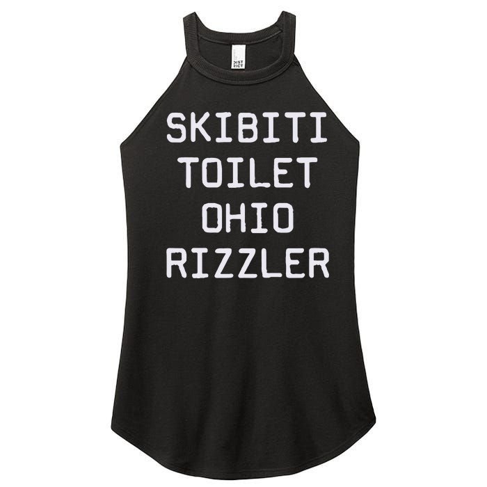 Skibiti Toilet Ohio Rizzler Funny Gen A Slang Women's Perfect Tri Rocker Tank