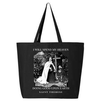 St Therese Of Lisieux Catholic Saint Quotes 25L Jumbo Tote