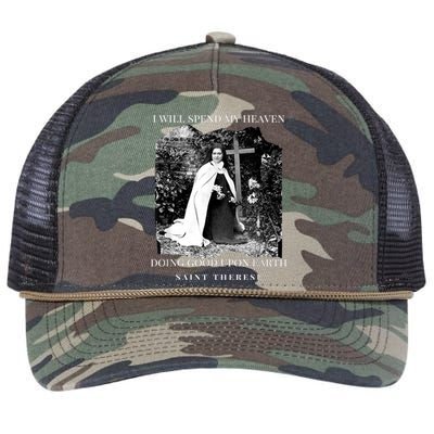 St Therese Of Lisieux Catholic Saint Quotes Retro Rope Trucker Hat Cap