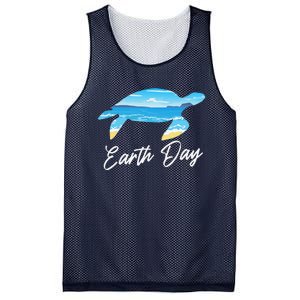 Sea Turtle Ocean Earth Day Save The Animal Environmentalist Mesh Reversible Basketball Jersey Tank