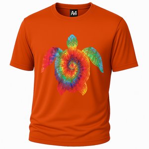 Sea Turtle Ocean Tie Dye Rainbow Hippie Costume Hippy Gift Cooling Performance Crew T-Shirt