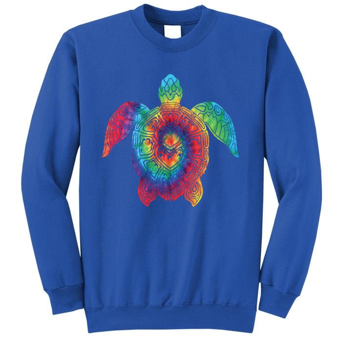 Sea Turtle Ocean Tie Dye Rainbow Hippie Costume Hippy Gift Sweatshirt