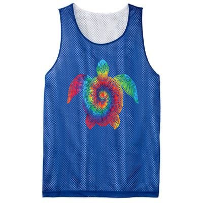 Sea Turtle Ocean Tie Dye Rainbow Hippie Costume Hippy Gift Mesh Reversible Basketball Jersey Tank