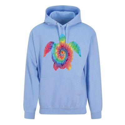 Sea Turtle Ocean Tie Dye Rainbow Hippie Costume Hippy Gift Unisex Surf Hoodie