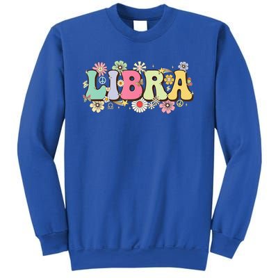 September To October Birthday Groovy Retro Libra Zodiac Sign Gift Sweatshirt