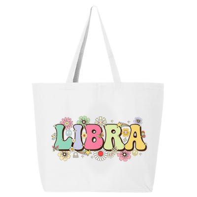 September To October Birthday Groovy Retro Libra Zodiac Sign Gift 25L Jumbo Tote