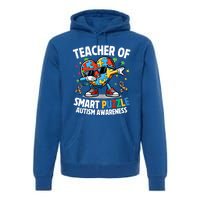 Sped Teacher Of Smart Puzzle Heart Dabbing Autism Awareness Gift Premium Hoodie