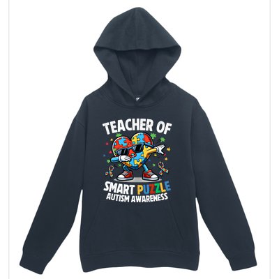 Sped Teacher Of Smart Puzzle Heart Dabbing Autism Awareness Gift Urban Pullover Hoodie