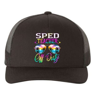 SPED Teacher Off Duty Last Day Of School Teacher Summer Yupoong Adult 5-Panel Trucker Hat