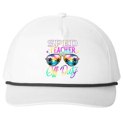 SPED Teacher Off Duty Last Day Of School Teacher Summer Snapback Five-Panel Rope Hat