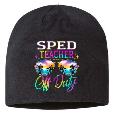 SPED Teacher Off Duty Last Day Of School Teacher Summer Sustainable Beanie