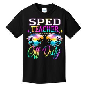 SPED Teacher Off Duty Last Day Of School Teacher Summer Kids T-Shirt