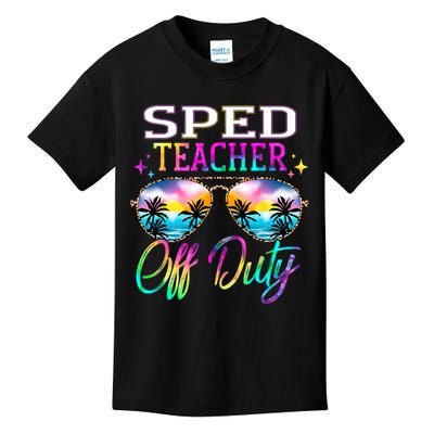 SPED Teacher Off Duty Last Day Of School Teacher Summer Kids T-Shirt