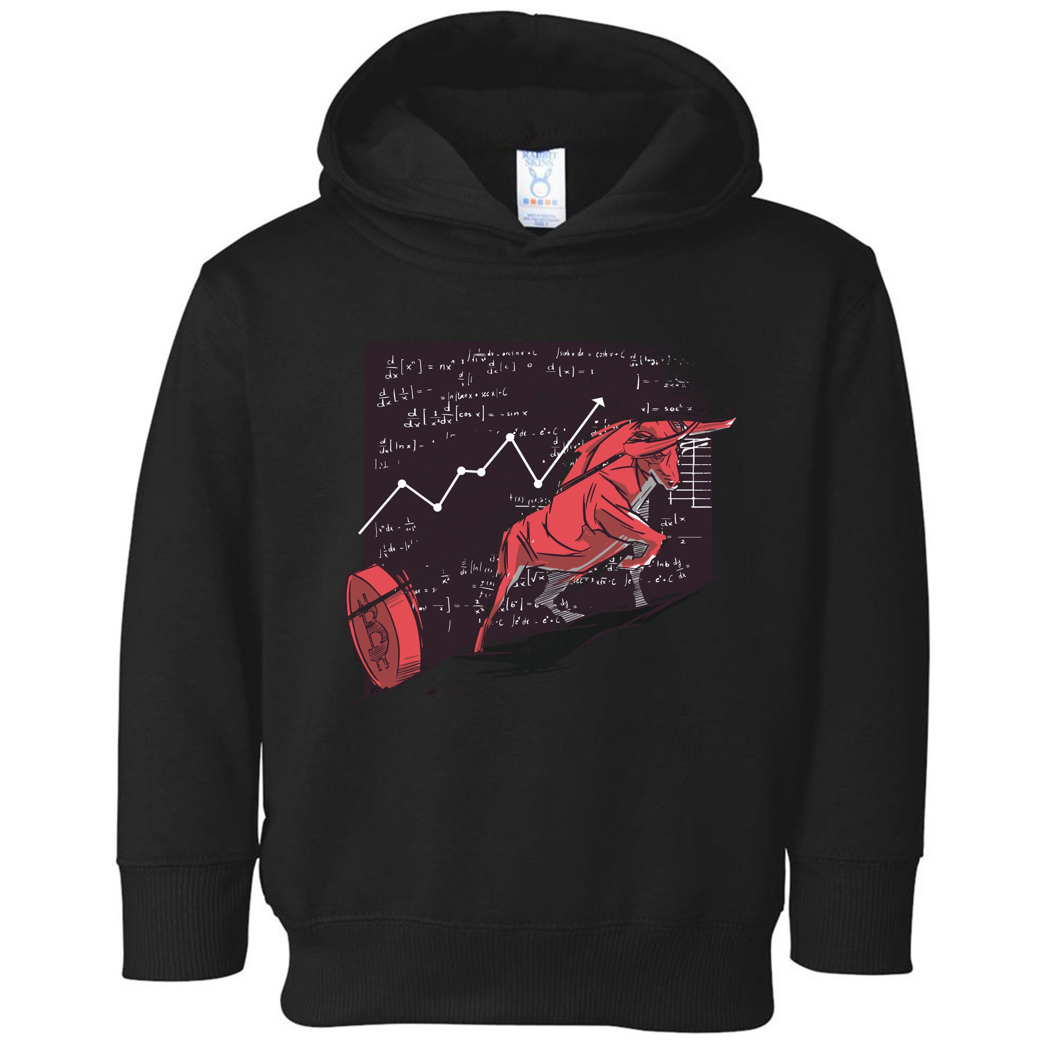 Stock Market Bitcoin Bull Toddler Hoodie