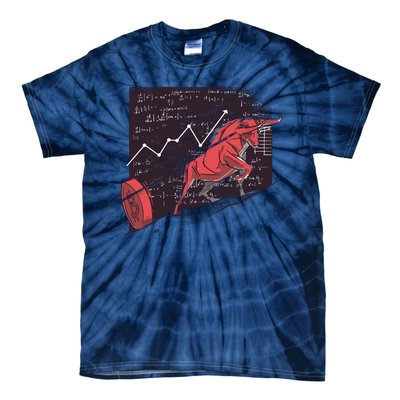 Stock Market Bitcoin Bull Tie-Dye T-Shirt