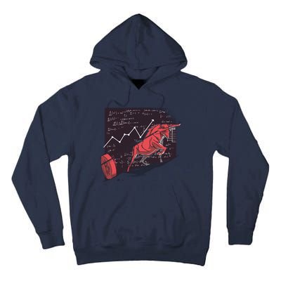 Stock Market Bitcoin Bull Tall Hoodie