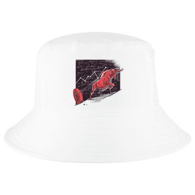 Stock Market Bitcoin Bull Cool Comfort Performance Bucket Hat
