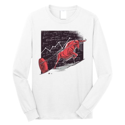 Stock Market Bitcoin Bull Long Sleeve Shirt