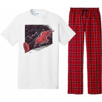 Stock Market Bitcoin Bull Pajama Set