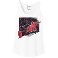 Stock Market Bitcoin Bull Ladies Essential Tank