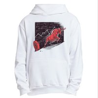 Stock Market Bitcoin Bull Urban Pullover Hoodie