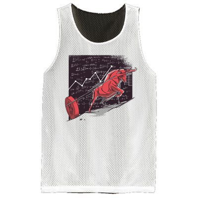 Stock Market Bitcoin Bull Mesh Reversible Basketball Jersey Tank