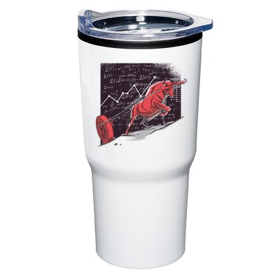 Stock Market Bitcoin Bull Tumbler