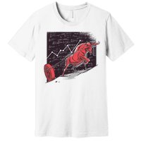 Stock Market Bitcoin Bull Premium T-Shirt