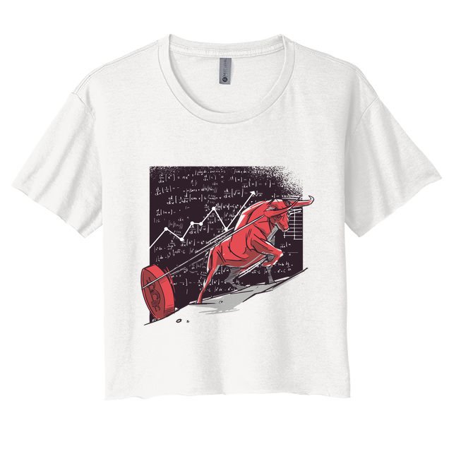 Stock Market Bitcoin Bull Crop Top