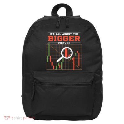 Stock Market Graph Bigger Picture 16 in Basic Backpack