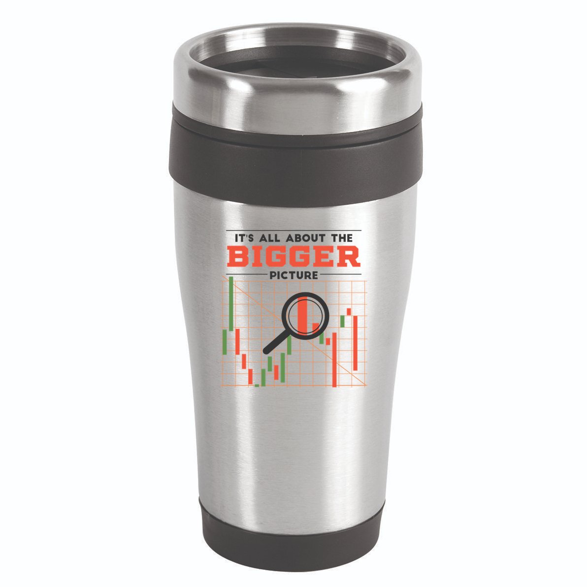 Stock Market Graph Bigger Picture 16oz Travel Tumbler