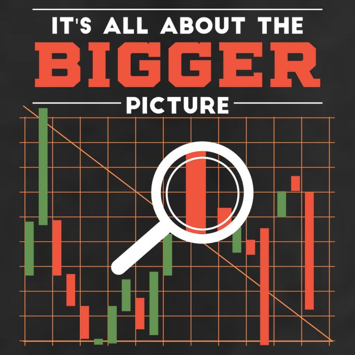 Stock Market Graph Bigger Picture 25L Jumbo Tote