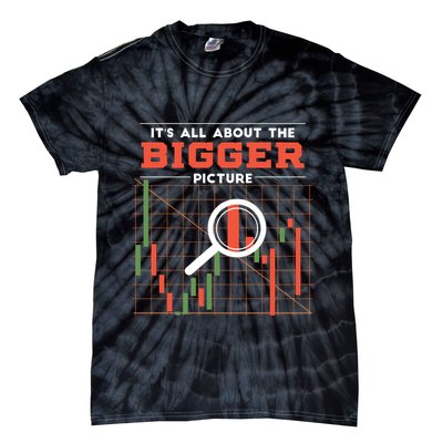 Stock Market Graph Bigger Picture Tie-Dye T-Shirt