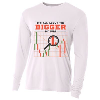 Stock Market Graph Bigger Picture Cooling Performance Long Sleeve Crew