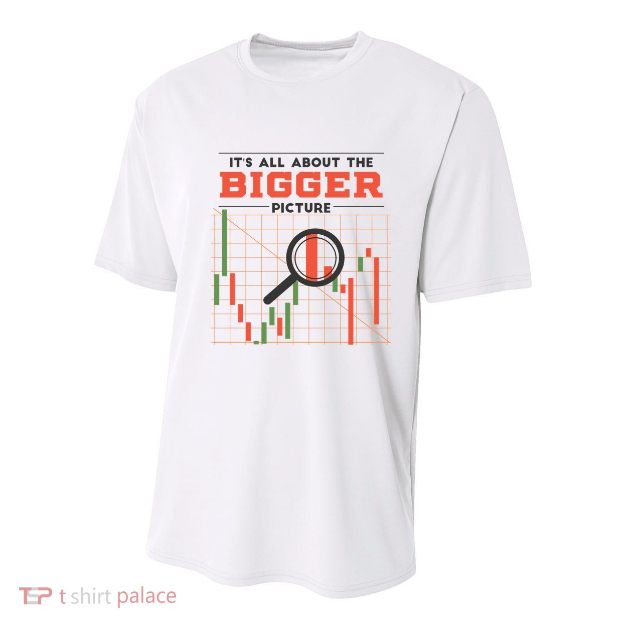 Stock Market Graph Bigger Picture Youth Performance Sprint T-Shirt