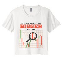 Stock Market Graph Bigger Picture Women's Crop Top Tee